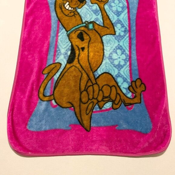 Vintage Scooby Doo Fleece Blanket 58 x 41 Inch Throw Blanket Y2K - Picture 3 of 15